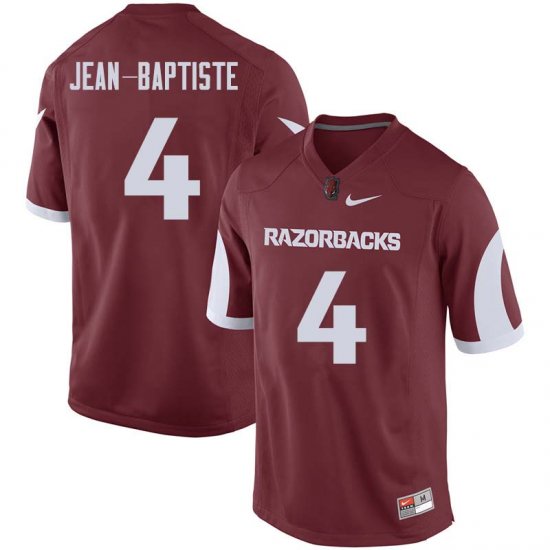 Men GameDay Alexy Jean-Baptiste #4 Arkansas Stitched College Football Jersey