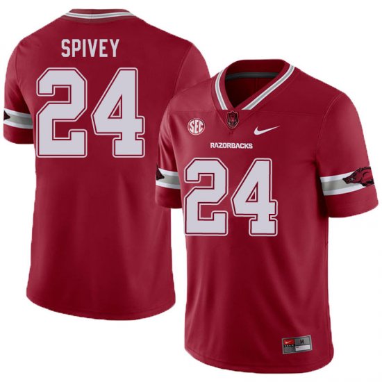 Men GameDay A\'Montae Spivey #24 Arkansas Stitched College Football Jersey