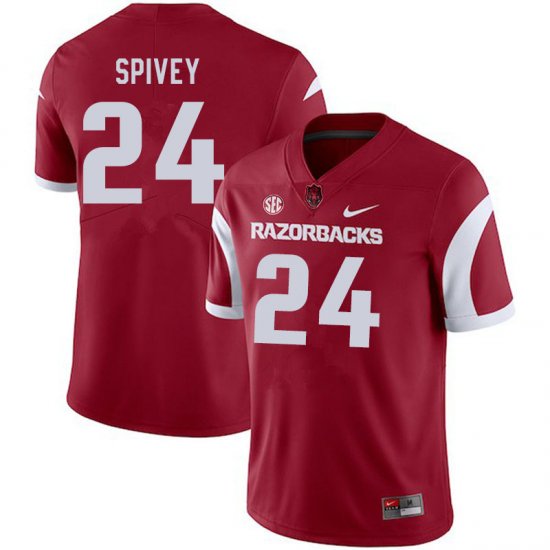 Men GameDay A\'Montae Spivey #24 Arkansas Stitched College Football Jersey