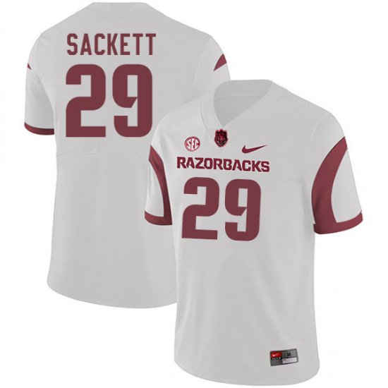 Men GameDay Andrew Sackett #29 Arkansas Stitched College Football Jersey