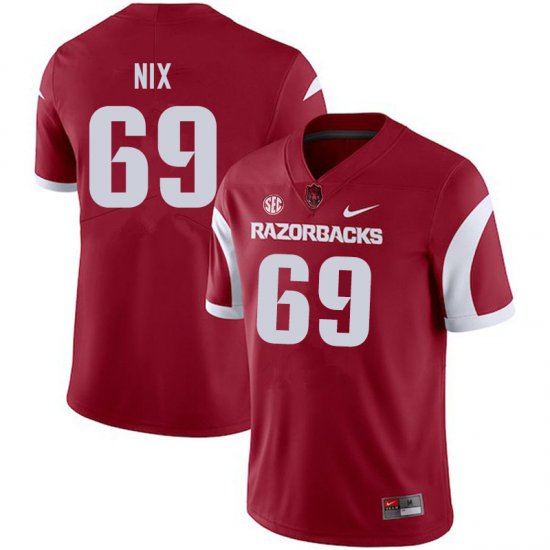 Men GameDay Austin Nix #69 Arkansas Stitched College Football Jersey