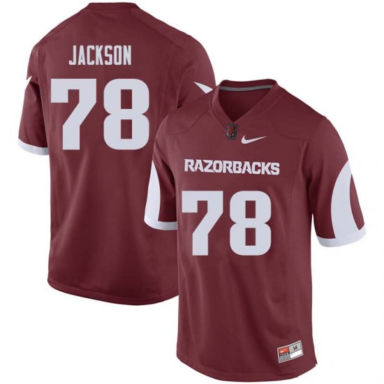 Men GameDay Bijhon Jackson #78 Arkansas Stitched College Football Jersey