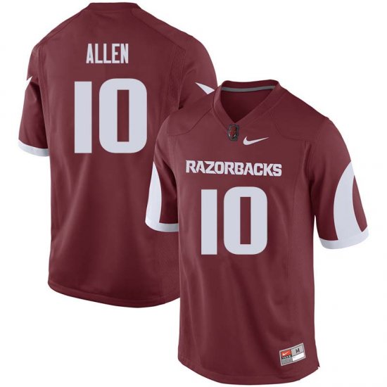 Men GameDay Brandon Allen #10 Arkansas Stitched College Football Jersey