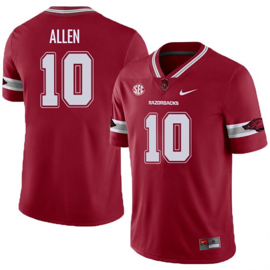 Men GameDay Brandon Allen #10 Arkansas Stitched College Football Jersey