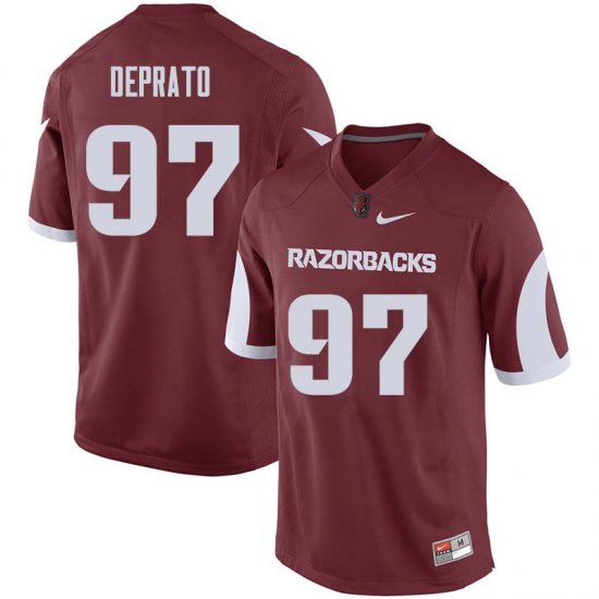 Men GameDay Brandon DePrato #97 Arkansas Stitched College Football Jersey