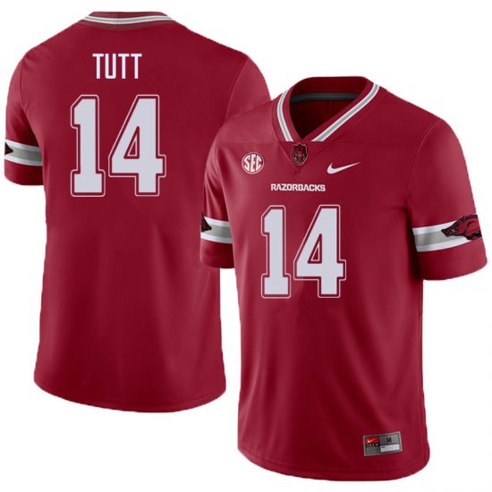 Men GameDay Britto Tutt #14 Arkansas Stitched College Football Jersey