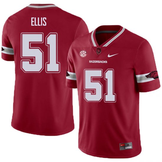 Men GameDay Brooks Ellis #51 Arkansas Stitched College Football Jersey