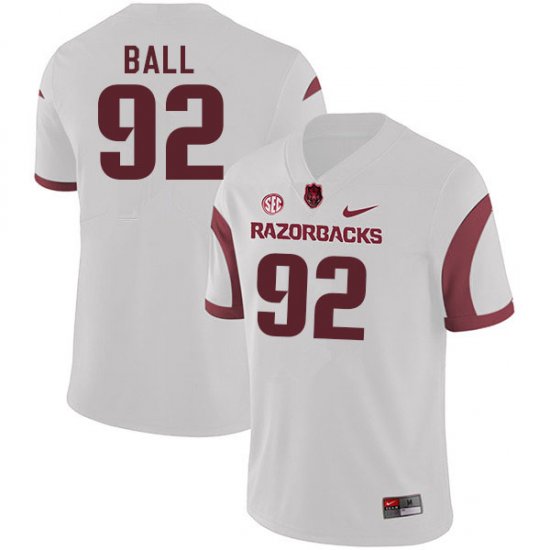 Men GameDay Cameron Ball #92 Arkansas Stitched College Football Jersey