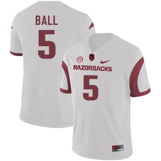 Men GameDay Cameron Ball #5 Arkansas Stitched College Football Jersey