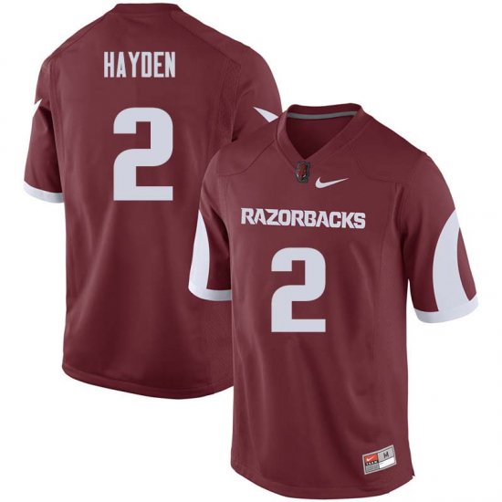 Men GameDay Chase Hayden #2 Arkansas Stitched College Football Jersey