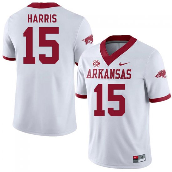 Men GameDay Chris Harris #15 Arkansas Stitched College Football Jersey