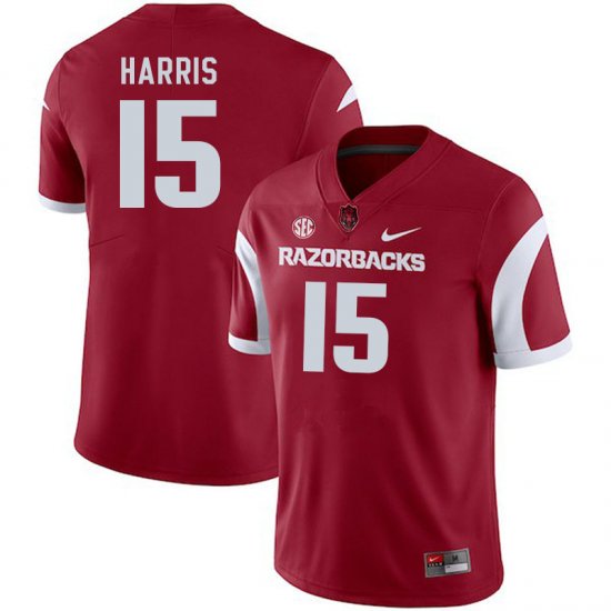 Men GameDay Chris Harris #15 Arkansas Stitched College Football Jersey