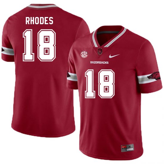 Men GameDay Chris Rhodes #18 Arkansas Stitched College Football Jersey