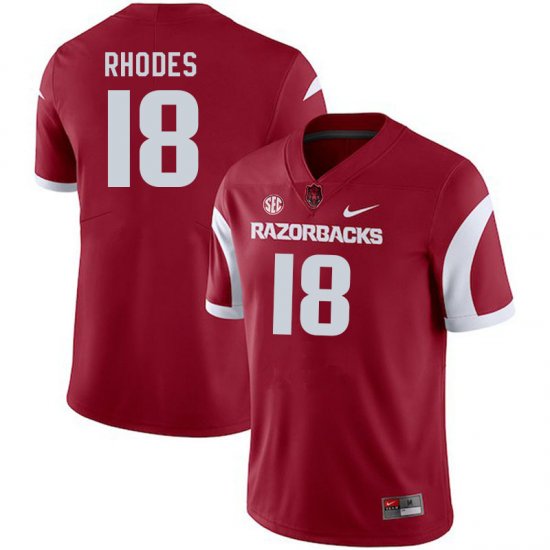 Men GameDay Chris Rhodes #18 Arkansas Stitched College Football Jersey