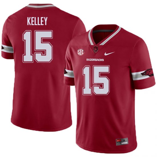 Men GameDay Cole Kelley #15 Arkansas Stitched College Football Jersey