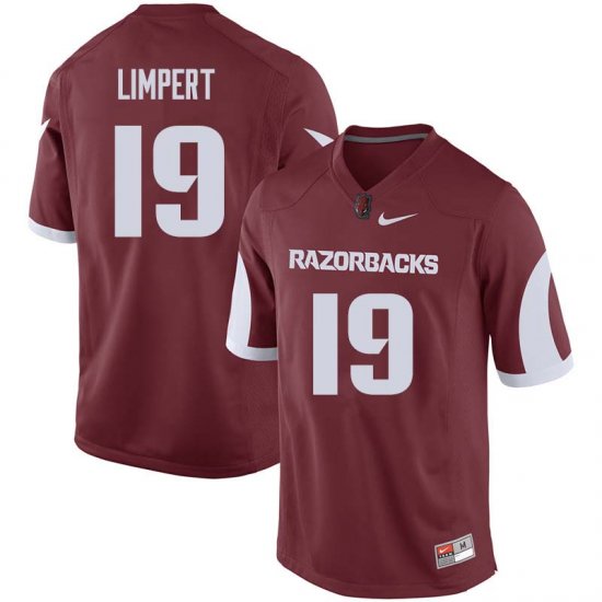 Men GameDay Connor Limpert #19 Arkansas Stitched College Football Jersey