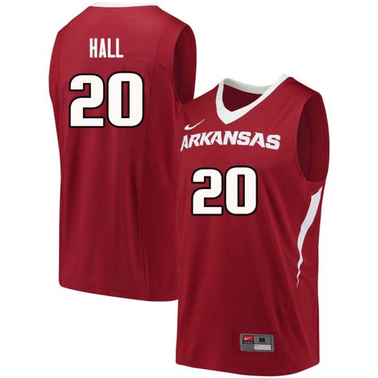 Men GameDay Darious Hall #20 Arkansas Stitched College Basketball Jersey