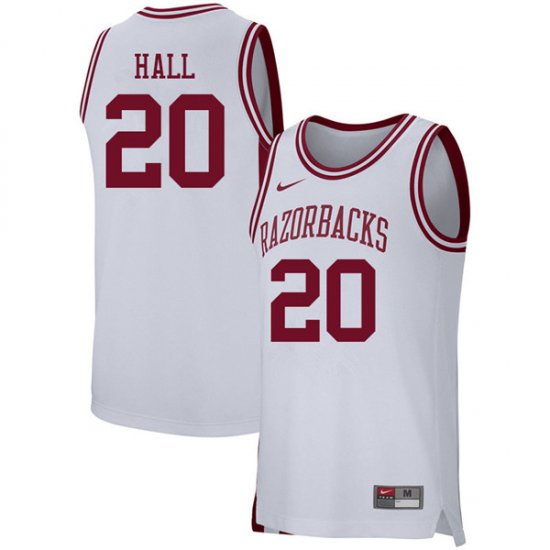 Men GameDay Darious Hall #20 Arkansas Stitched College Basketball Jersey