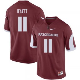 Men GameDay Daulton Hyatt #11 Arkansas Stitched College Football Jersey