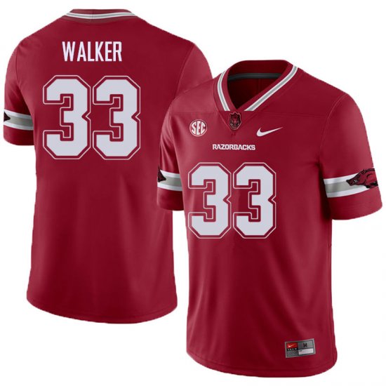 Men GameDay Dee Walker #33 Arkansas Stitched College Football Jersey