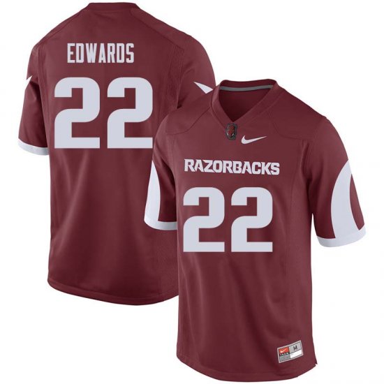 Men GameDay Deon Edwards #22 Arkansas Stitched College Football Jersey