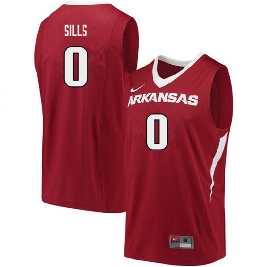 Men GameDay Desi Sills #0 Arkansas Stitched College Basketball Jersey