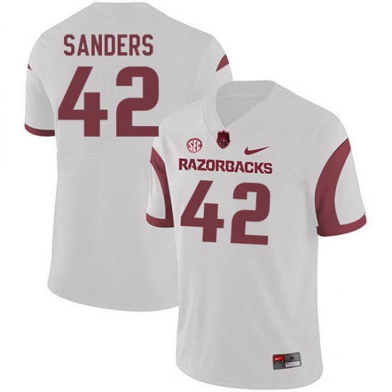 Men GameDay Drew Sanders #42 Arkansas Stitched College Football Jersey