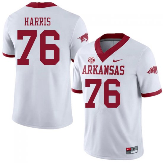 Men GameDay E\'Marion Harris #76 Arkansas Stitched College Football Jersey