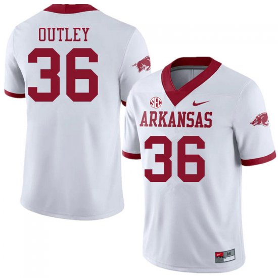 Men GameDay Erin Outley #36 Arkansas Stitched College Football Jersey