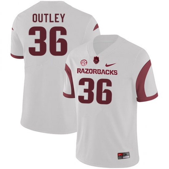 Men GameDay Erin Outley #36 Arkansas Stitched College Football Jersey