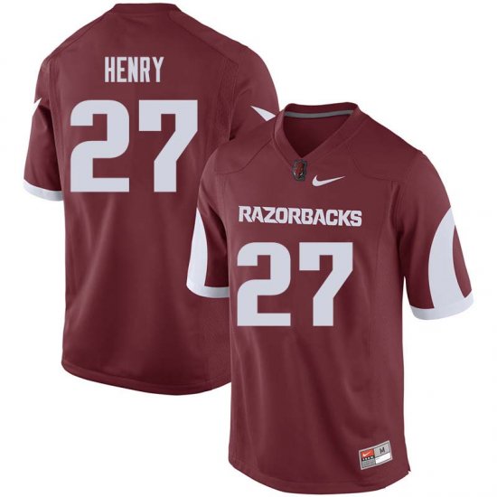 Men GameDay Hayden Henry #27 Arkansas Stitched College Football Jersey