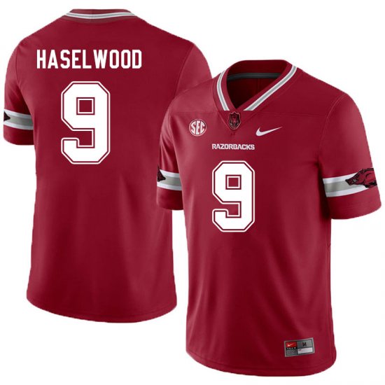 Men GameDay Jadon Haselwood #9 Arkansas Stitched College Football Jersey