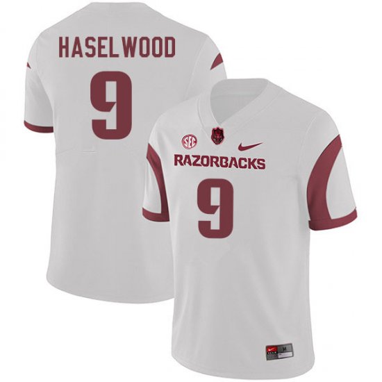 Men GameDay Jadon Haselwood #9 Arkansas Stitched College Football Jersey