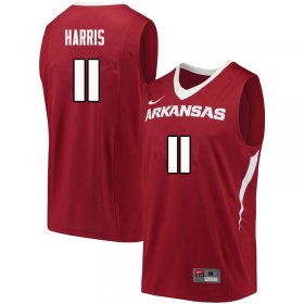 Men GameDay Jalen Harris #11 Arkansas Stitched College Basketball Jersey