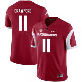 Men GameDay Jaqualyn Crawford #11 Arkansas Stitched College Football Jersey