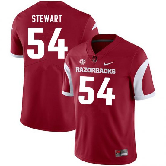 Men GameDay Jashaud Stewart #54 Arkansas Stitched College Football Jersey