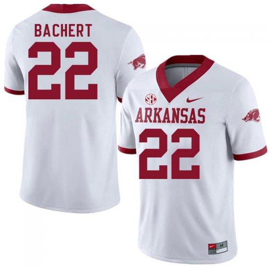 Men GameDay Jezreel Bachert #22 Arkansas Stitched College Football Jersey