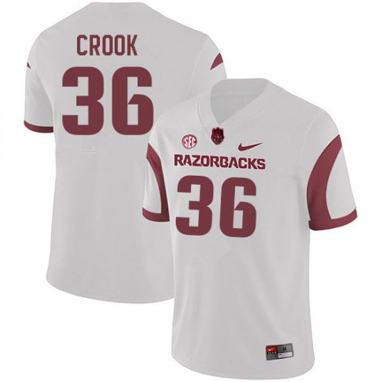 Men GameDay Jordan Crook #36 Arkansas Stitched College Football Jersey