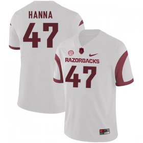 Men GameDay Jordan Hanna #47 Arkansas Stitched College Football Jersey