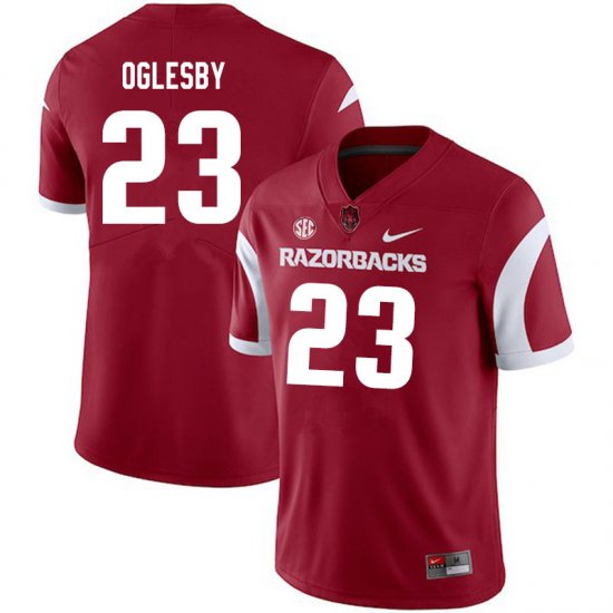 Men GameDay Josh Oglesby #23 Arkansas Stitched College Football Jersey