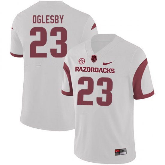 Men GameDay Josh Oglesby #23 Arkansas Stitched College Football Jersey