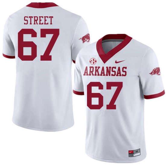 Men GameDay Josh Street #67 Arkansas Stitched College Football Jersey