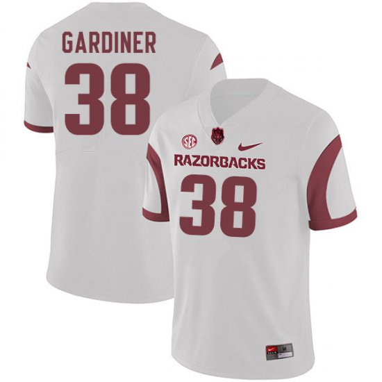 Men GameDay Karch Gardiner #38 Arkansas Stitched College Football Jersey