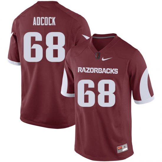 Men GameDay Kirby Adcock #68 Arkansas Stitched College Football Jersey