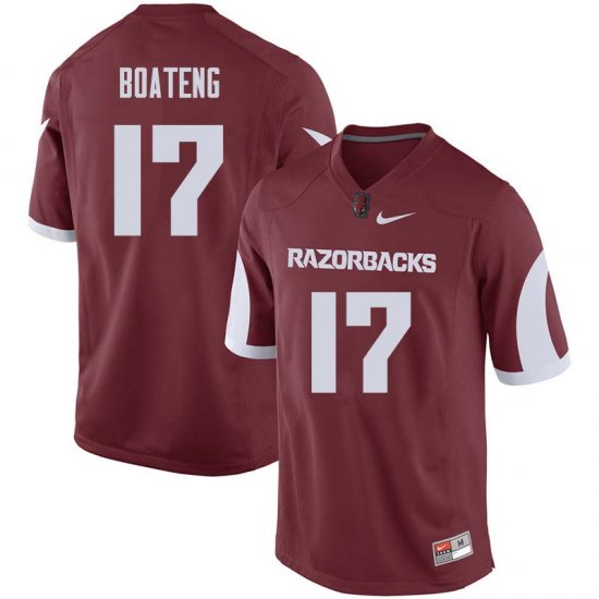 Men GameDay Kofi Boateng #17 Arkansas Stitched College Football Jersey