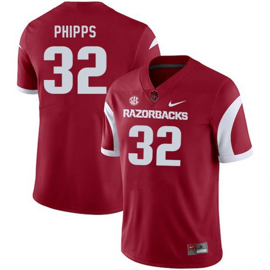 Men GameDay Landon Phipps #32 Arkansas Stitched College Football Jersey