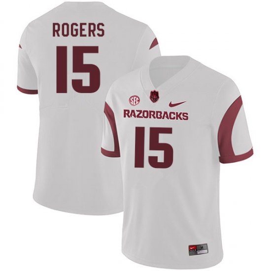 Men GameDay Landon Rogers #15 Arkansas Stitched College Football Jersey