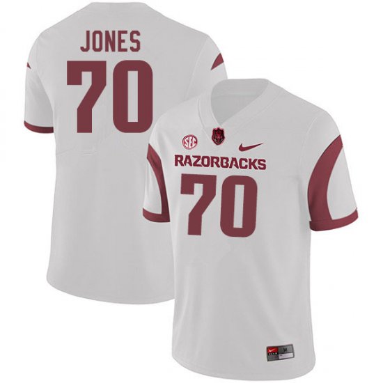 Men GameDay Luke Jones #70 Arkansas Stitched College Football Jersey