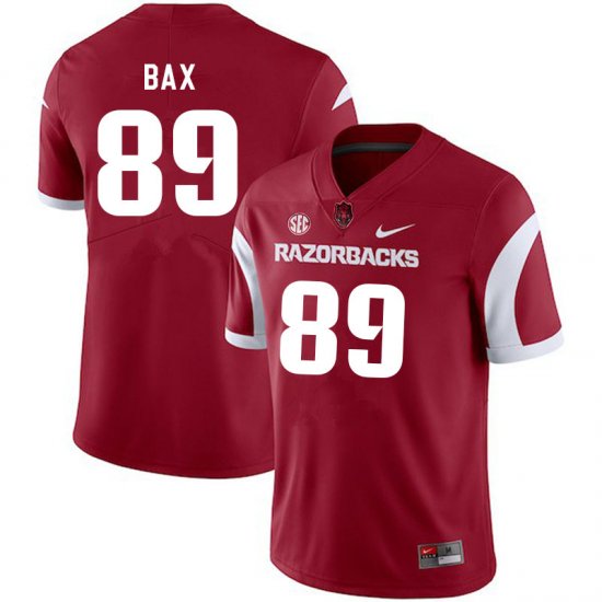 Men GameDay Nathan Bax #89 Arkansas Stitched College Football Jersey