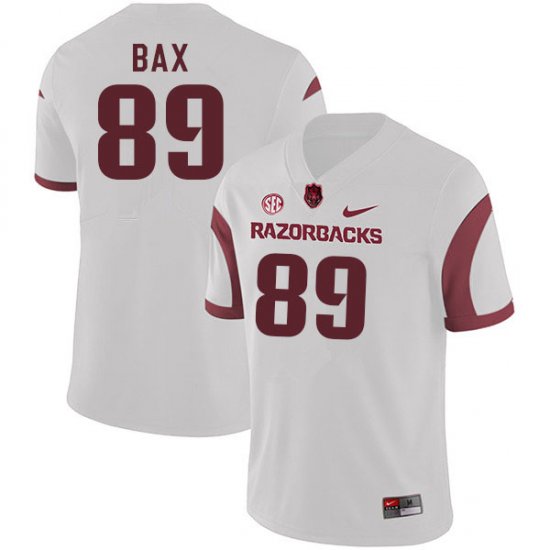 Men GameDay Nathan Bax #89 Arkansas Stitched College Football Jersey